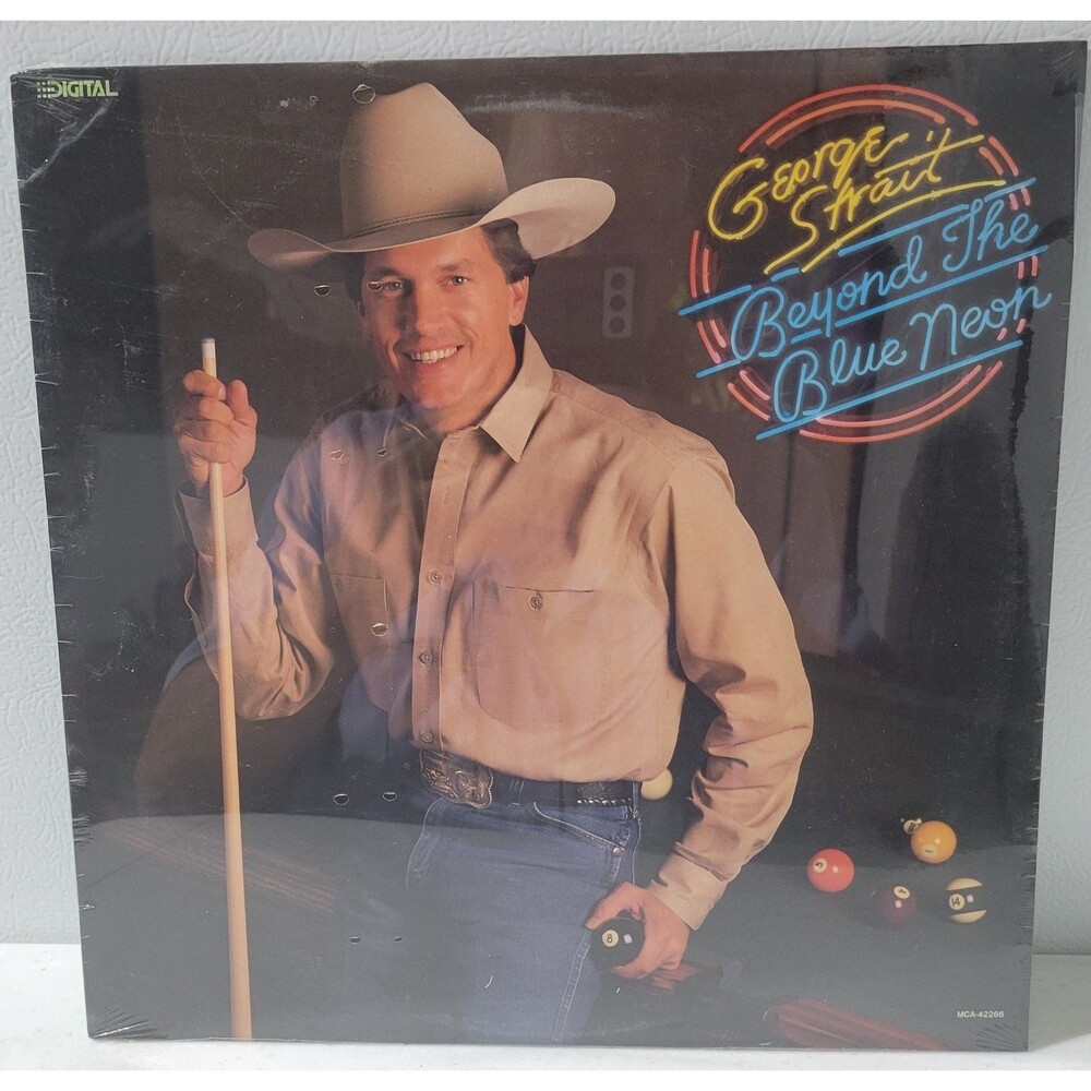 GEORGE STRAIT LP BEYOND THE BLUE NEON  1989 MCA-42266 SEALED